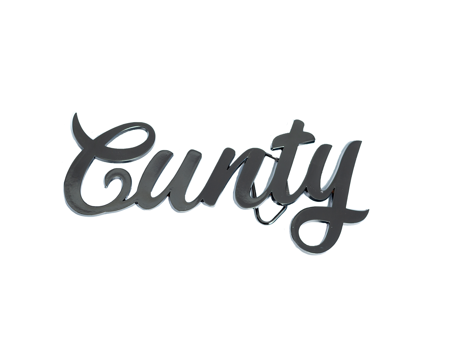 “Cunty” Buckle - Black Nickel