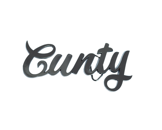 “Cunty” Buckle - Black Nickel
